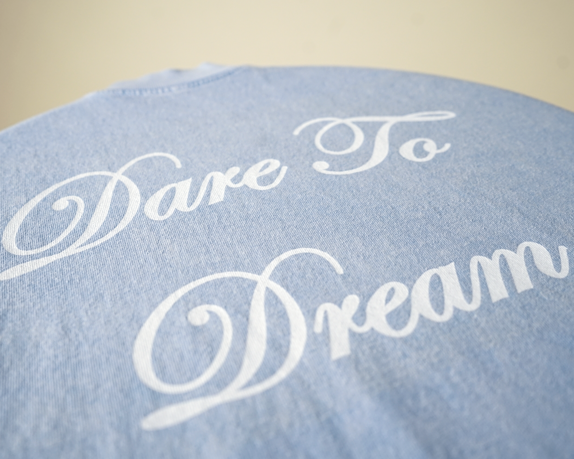 "Dare To Dream" Vintage T-Shirt in Arctic Blue