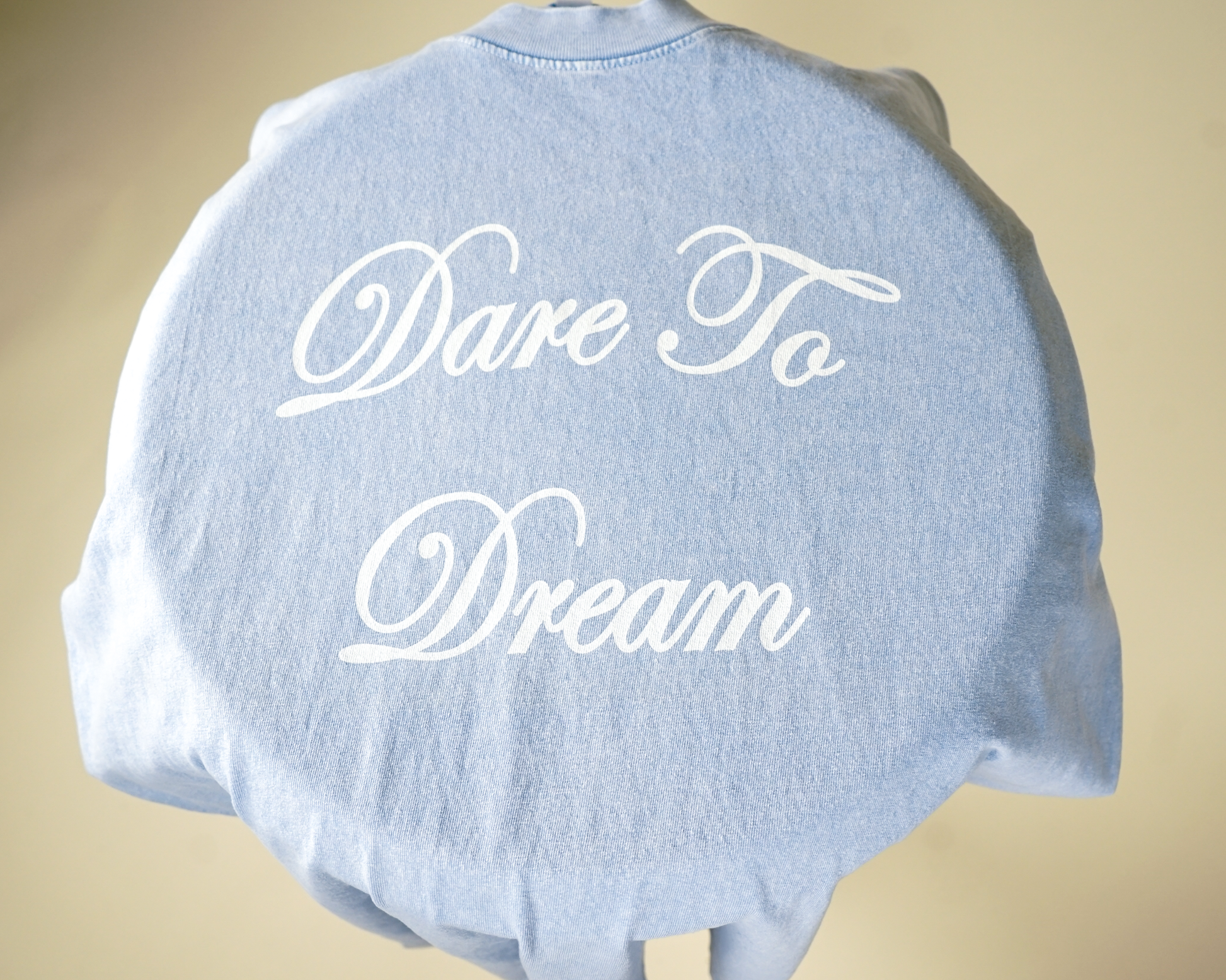 "Dare To Dream" Vintage T-Shirt in Arctic Blue