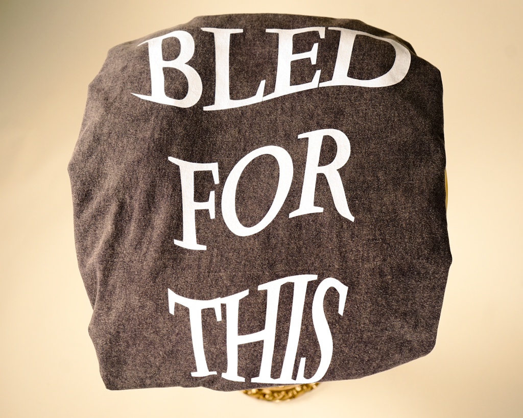 "Bled For This" Vintage T-Shirt in Mocha Brown