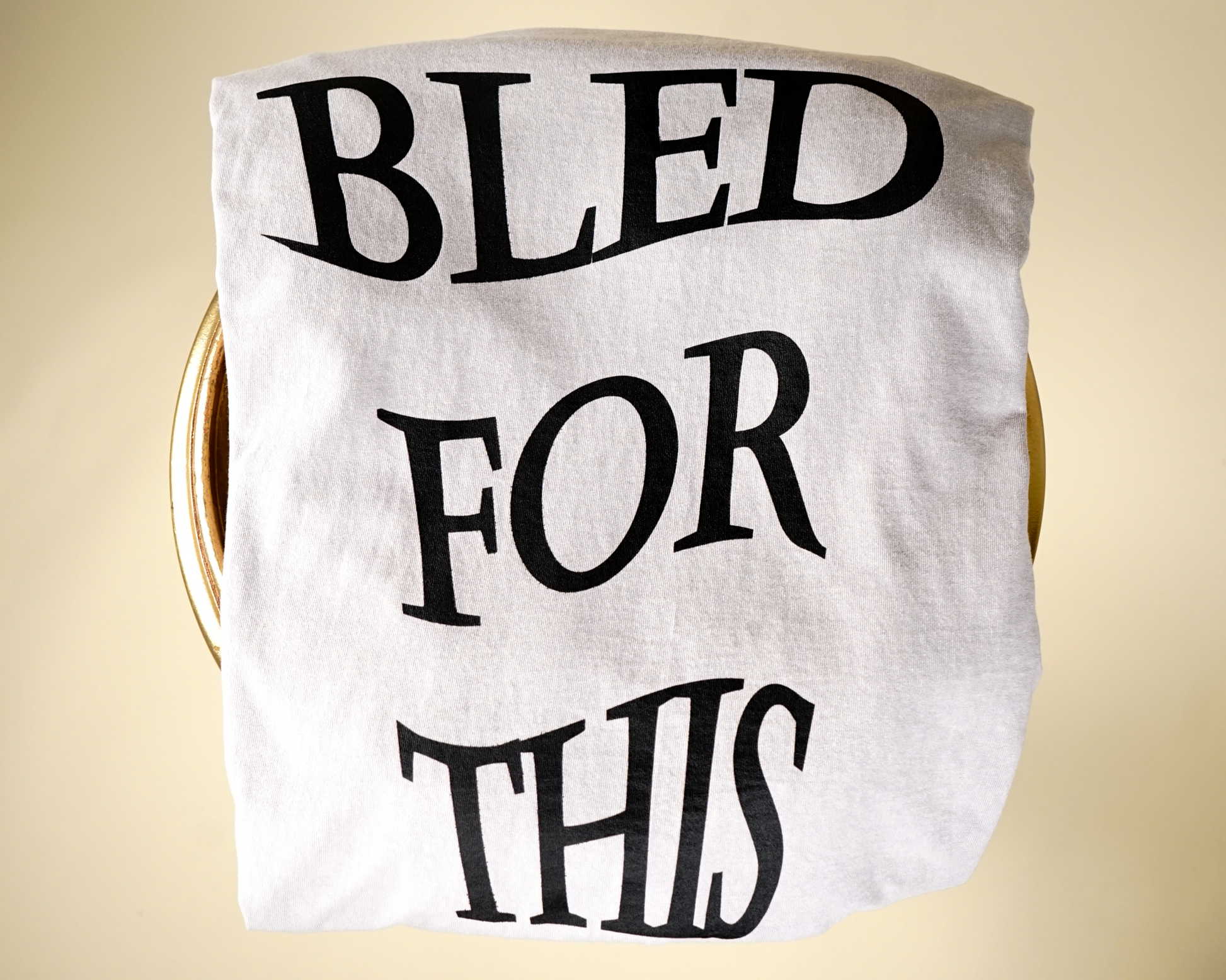 "Bled For This" Vintage T-Shirt in Ice Grey