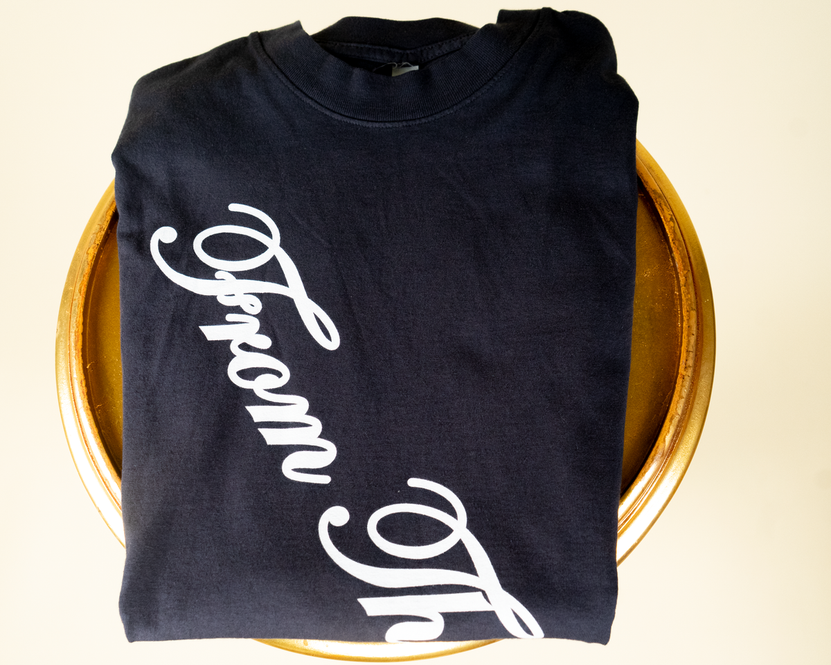 "From The Soul" Capped Tank in Dolphin Blue