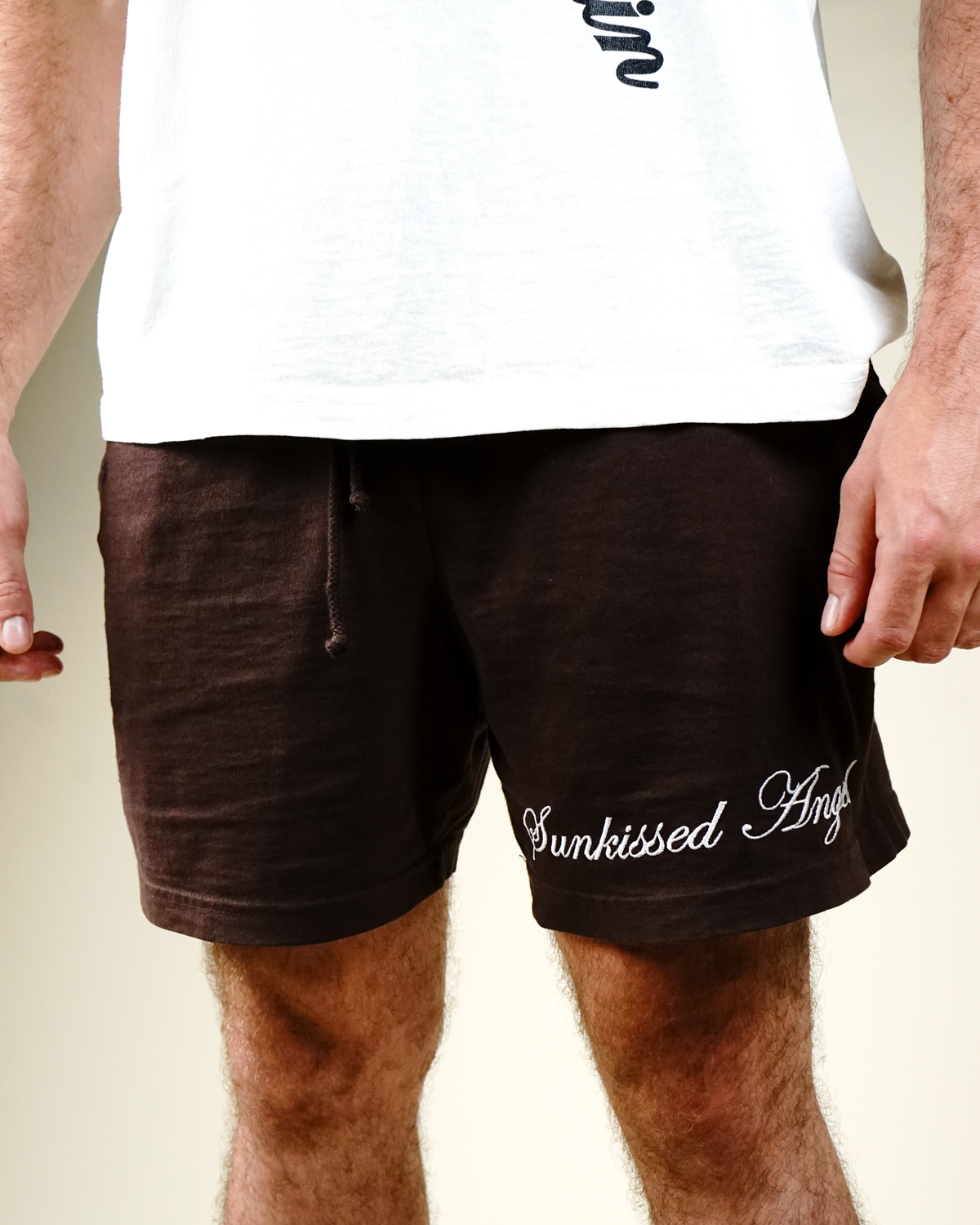 "Sunkissed Angel" Summer Shorts in Mocha Brown