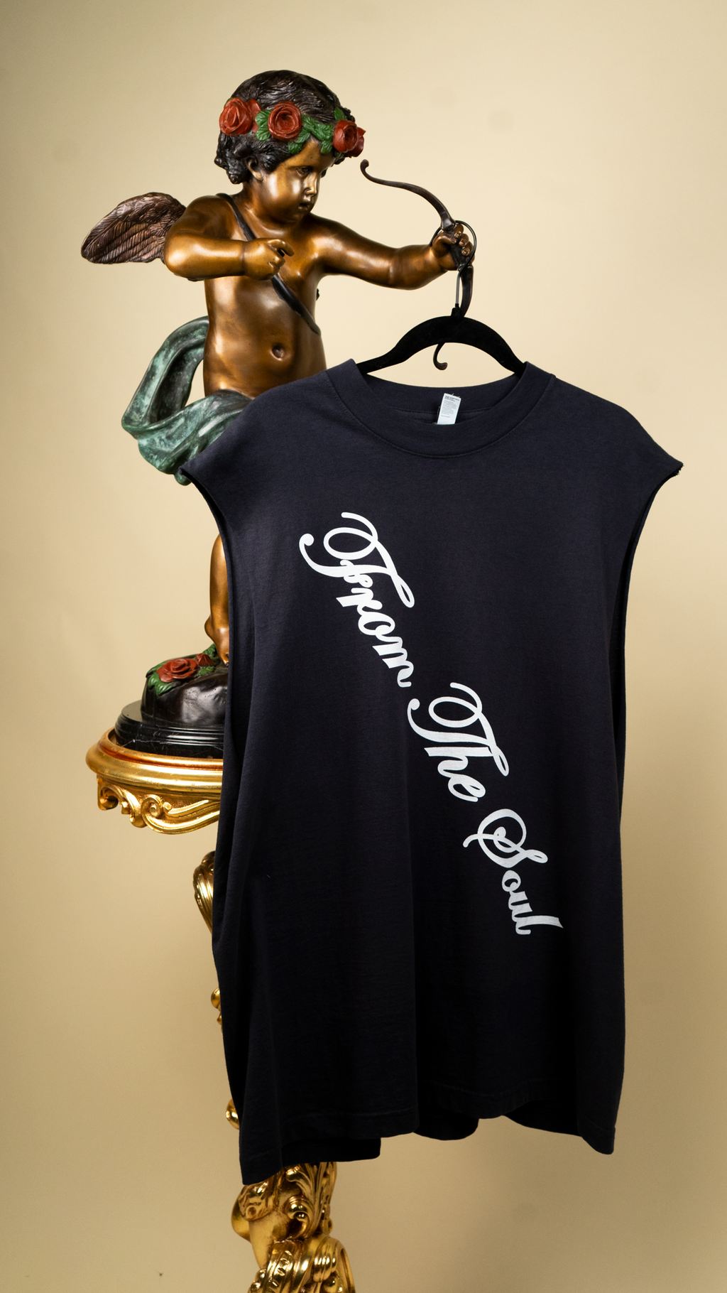 "From The Soul" Capped Tank in Dolphin Blue
