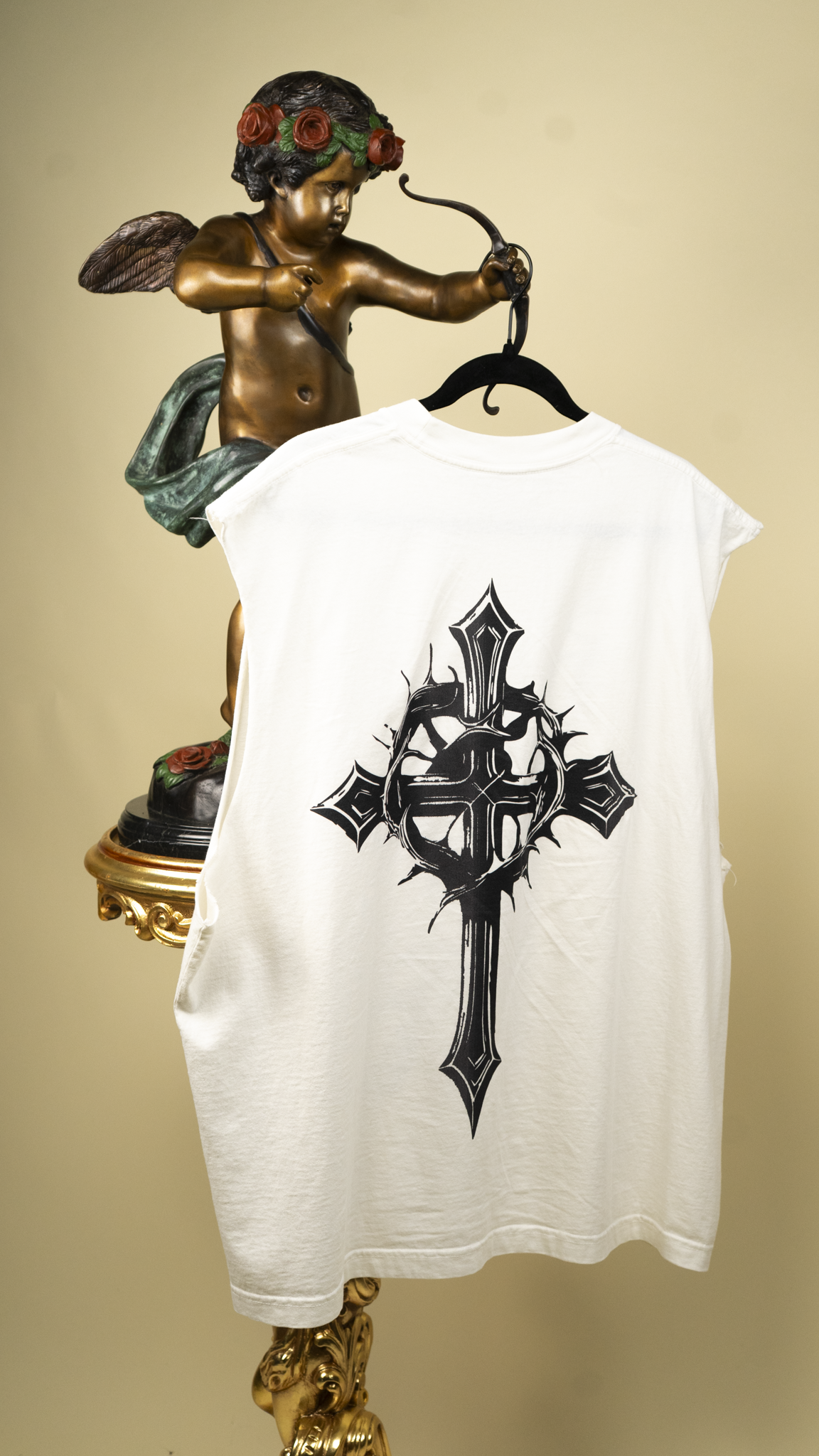 "From The Soul" Capped Tank in White