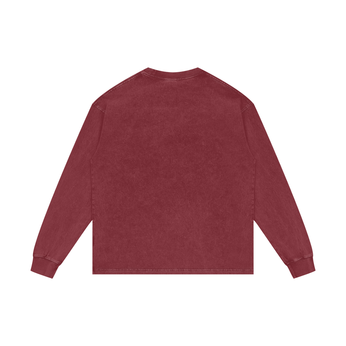 Washed red long sleeve